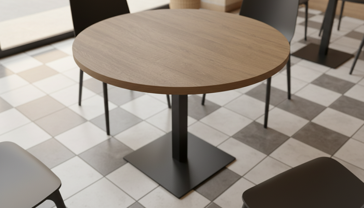 Столешница HPL на основе МДФ (Круглая) Дуб Рустик_30